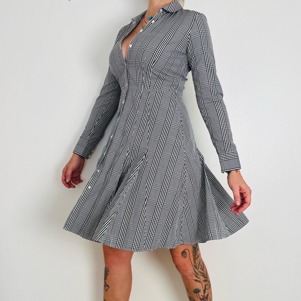 Brooks Brothers plaid Belted Shirt Dress gingham - Picture 2 of 7